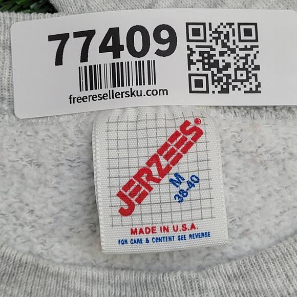 Vintage 80s UMD New-Jersey Sweatshirt Womens Medium 19x23 - Picture 8 of 13